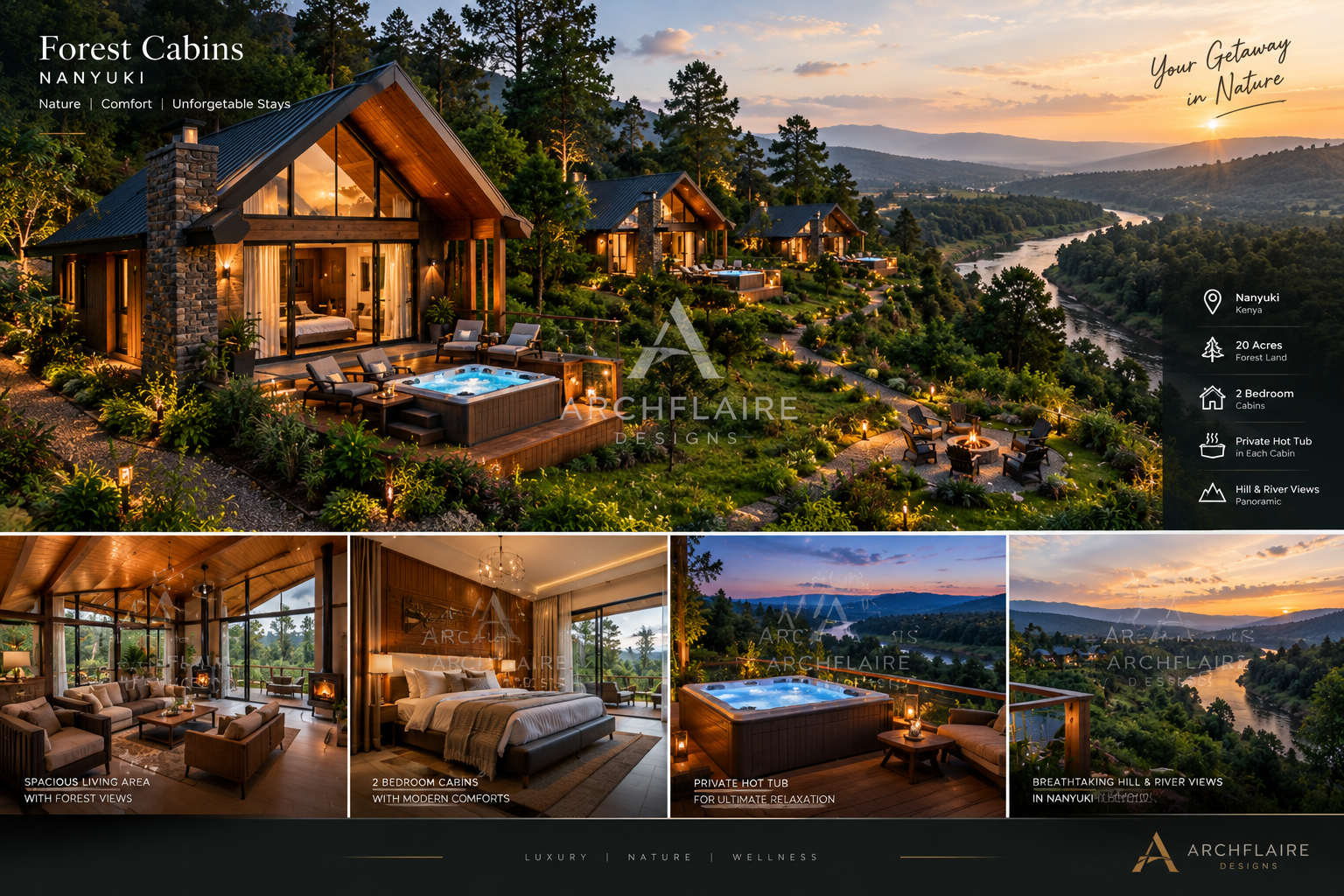 A frame cabin get away